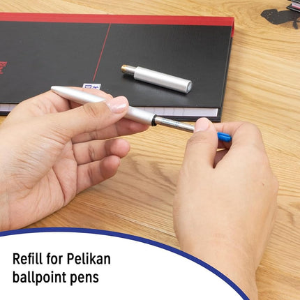 Pelikan Ballpoint Pen Refills, Blue Ink, 337 Medium Point, Compatible with Pelikan Jazz Pen, Pack of 5