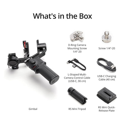 DJI RS 3 Mini, Camera Gimbal Stabilizer, Canon/Sony/Nikon/Fujifilm