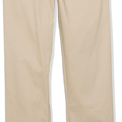 Nautica Girls' Big School Uniform Twill Skinny Pants, Comfortable Stretch Material, Wrinkle & Fade Resistant, Khaki Pull-on, 16 Plus