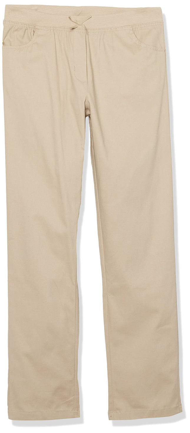Nautica Girls' Big School Uniform Twill Skinny Pan
