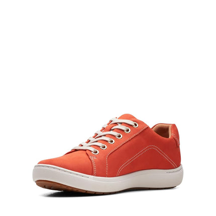 Clarks Women's Nalle Lace Sneaker, Grenadine Nubuck, 7.5