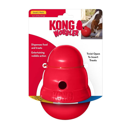 KONG Wobbler Interactive Food Dispensing Dog Toy, Small Dogs