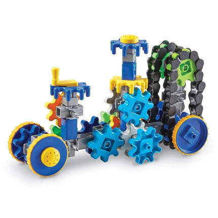 Learning Resources Gears Gears Gears Treadmobiles, STEM, Building Set, 108 Pieces, Ages 5+,Multicolor,Medium
