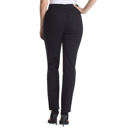 Gloria Vanderbilt Women's Amanda Classic High Rise Tapered Jean, Black, 18 Regular, Black, 18