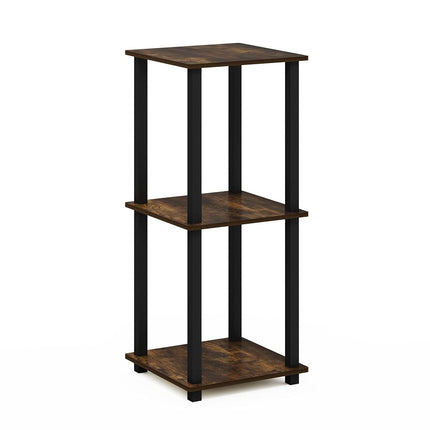 Furinno SIMPLISTIC Set of 2, 2-Tier Side Table, Amber Pine