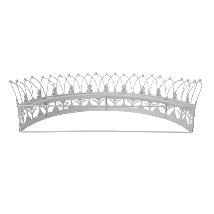 Creative Co-op Canopy Crown, Metal, White