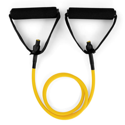 Champion Sports XF100 Extra Light Resistance Tubing w/Foam Handle, Yellow