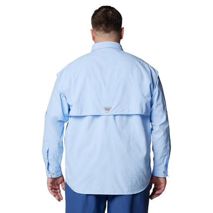Columbia Men's Bahama II Long Sleeve Shirt, 2024 Sail, X-Large Tall