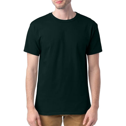 Hanes Men's ComfortSoft T-Shirt (Pack of 4),Deep Forest,Large