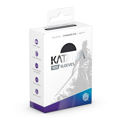 Ultimate Guard Katana Card Sleeves: 100 Standard Size TCG Sleeves, 66 x 91mm, Obsidian Shard Back, Tournament Quality, No PVC & Acid-Free, High Clarity