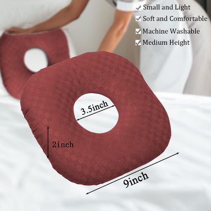 Wuronsa Ear Piercing Pillow with Hole for Cartilage Piercings, CNH Support