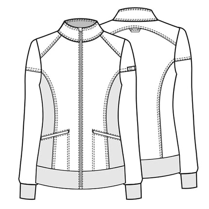 Cherokee Women's iFlex CK303 Zip Front Warm-up Jacket