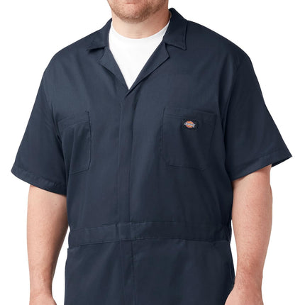 Dickies mens Flex Short Sleeve Coveralls, Dark Nav