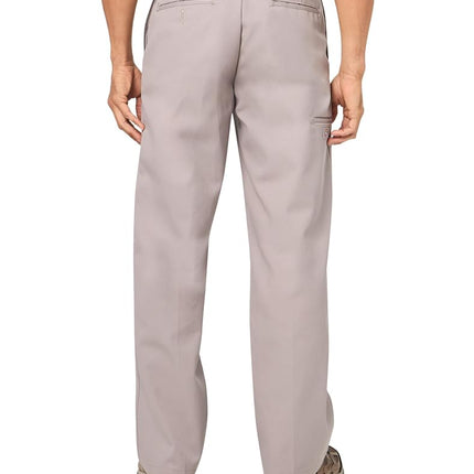 Dickies Men's Loose Fit Double Knee Twill Work Pant, Silver Gray, 36W x 34L