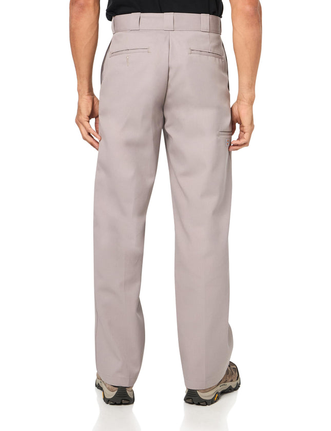 Dickies Men's Loose Fit Double Knee Twill Work Pant, Silver Gray, 36W x 34L