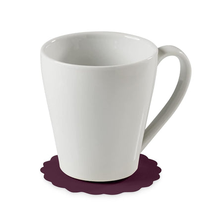 Disposable Plum Paper Coasters for Drinks, 3.5 Inch Round Coasters for Bar, Cocktail, Beverage, Wine Or Event, 500 Pack Bulk