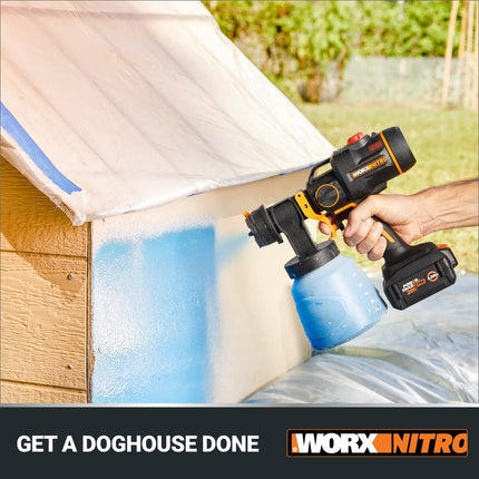 WORX NITRO 20V Cordless Paint Sprayer Power Share with Brushless Motor