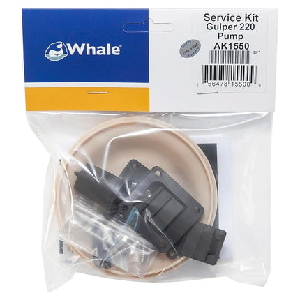 Whale AK1550 Gulper® 220 Service Kit Replacement Parts,White/Black