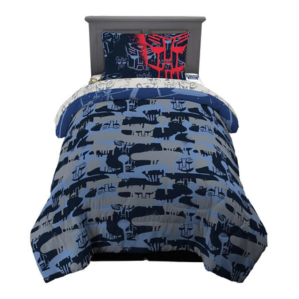 Franco Transformers Optimus Prime Super Soft Comforter and Sheet Set with Sham, 4 Piece Twin Size, (Official Licensed Product) Collectibles