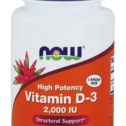 NOW Foods Vitamin D-3 2000Iu 240 Softgels (Pack Of