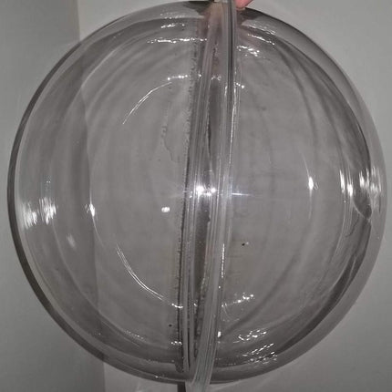 Acrylic Dome/Plastic Hemisphere - Clear - 12" Diameter, 3/4" Flange with Pre-Drilled Holes