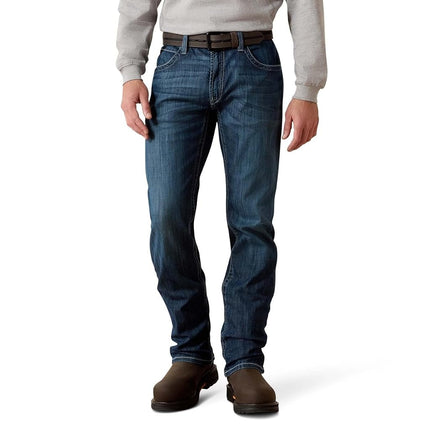 ARIAT Men's Fr M5 Billings Duralight Stretch Coltrane Straight Leg Work Jeans Indigo 34W x 30L