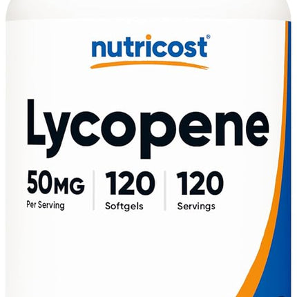 Nutricost Lycopene (50 mg) 120 Capsules, Gluten Free, Non-GMO, and Suitable for Vegetarians