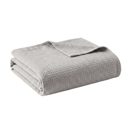 Nautica Home Cotton Medium-Weight Bedding, Home Decor for All Seasons, Grey, Full/Queen