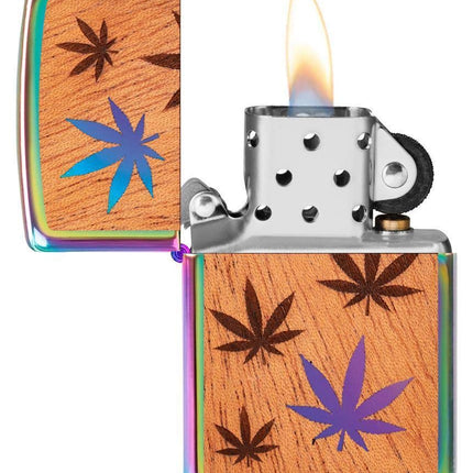 Zippo Woodchuck Zippo Woodchuck USA Leaves Lighter, Multi, Multi-Coloured