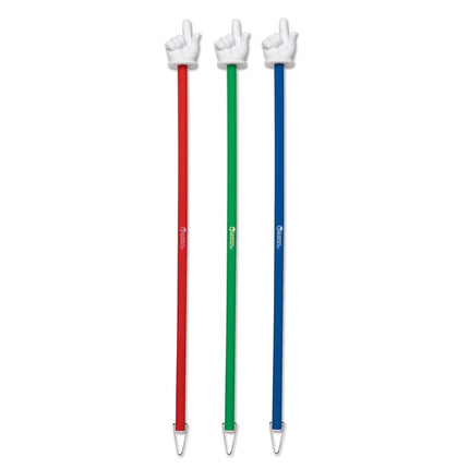 Learning Resources Extra Long Hand Pointers (Set of 3), Whiteboards, Presentation, Classroom Accessories, Teacher Aids