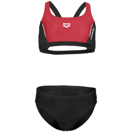 ARENA Unisex Kid's Thrice Bikini, Black-anguria-Wh