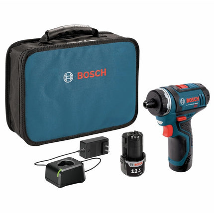 BOSCH PS21-2A 12V Max 2-Speed Pocket Driver Kit wi