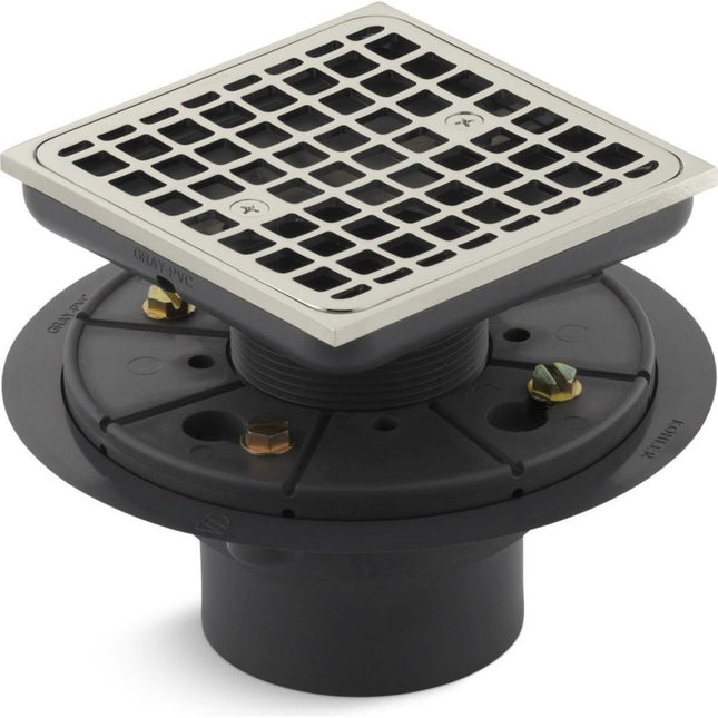 Kohler K-9136-SN Square Design Tile-in Shower Drai