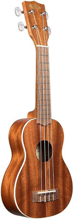 Kala Satin Mahogany Soprano Ukulele with White Bin