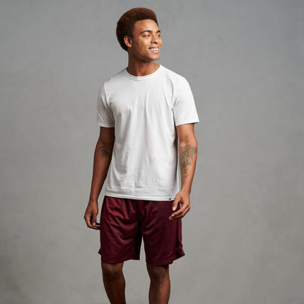 Russell Athletic Men's 9 Inch Mesh Short Maroon