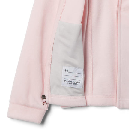 Columbia Youth Girls Benton Springs Fleece, Rose satiné, Grande taille