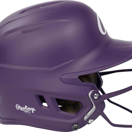 Rawlings Hi-Viz Batting Helmet Fastpitch Unisex Purple Junior Batting Helmet | 6 3/8"-7 1/8"