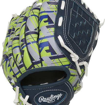 Rawlings | Remix T-Ball & Youth Baseball Glove | Left Hand Throw | 9" | Green