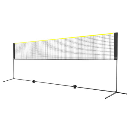 VEVOR Badminton Net, Height Adjustable Volleyball Net, 17ft Wide Foldable Pickleball Net, Portable Easy Setup Tennis Net Set with Poles, Stand and Carry Bag, for Kids Backyard Game Indoor Outdoor Use