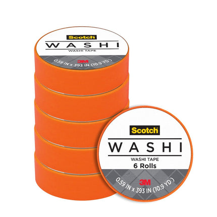 3M C314-ORG Washi Tape .59 in. x 393 in. - 15mmx10