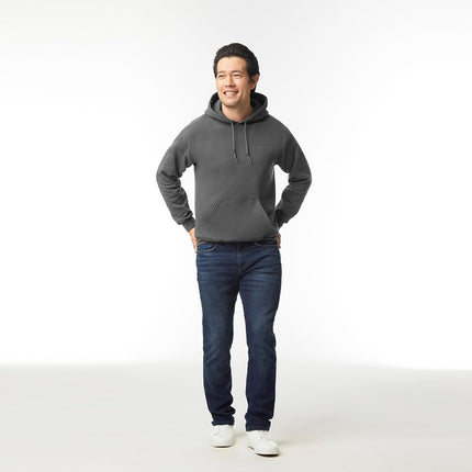 Gildan Men's Heavy Blend Fleece Hooded Sweatshirt, Charcoal, XXXL