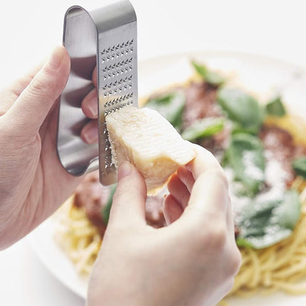 Yoshikawa EA Toko AS0042 OROS Handy Grater, Grater, Condiment Grater, Cheese Grater, Stainless Steel, Made in Japan