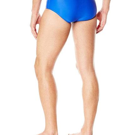 Speedo Calzoncillo sólido de licra para hombre, zafiro, 30