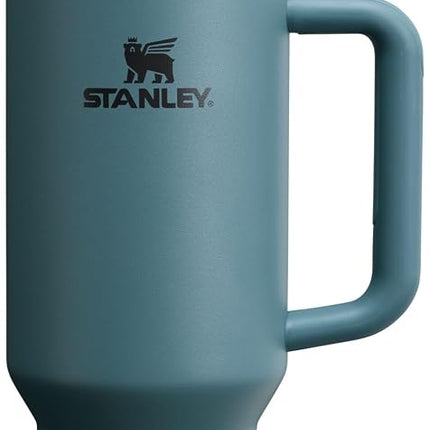Stanley Quencher H2.0 FlowState Vaso aislante al vacío de acero inoxidable con tapa y pajita para agua, té helado o café, batidos y más, Azul Abeto, 40 oz, 10-11824-055