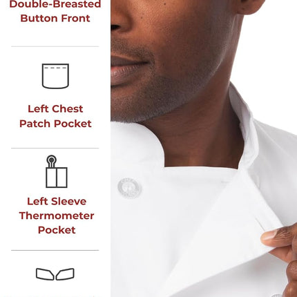 Chef Works Unisex Volnay Chef Coat