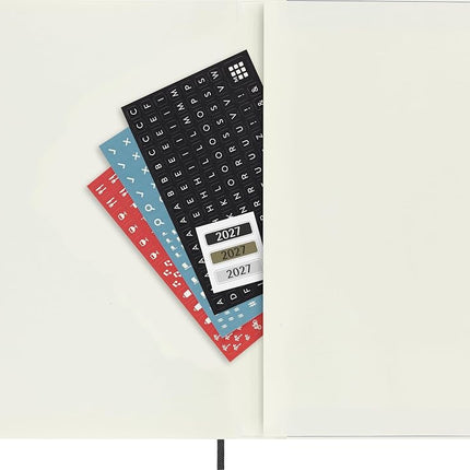 Moleskine - 2027-12 Month Weekly Notebook Soft Cover Diary - Extra Large - Black