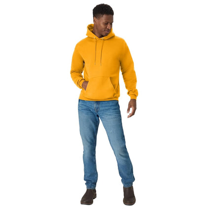 Hanes Men's pullover Hoody, Gold, M UK