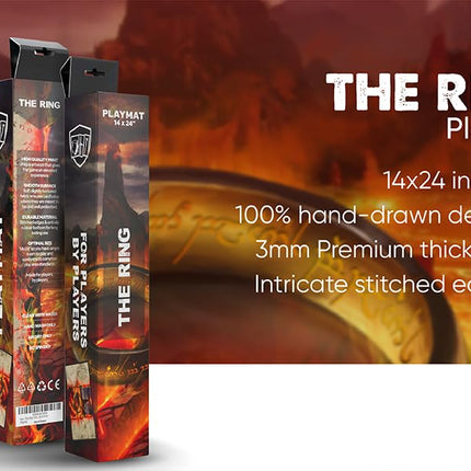 (The Ring) 100% Hand-Drawn 14x24 TCG/MTG Playmat by Realm Guard