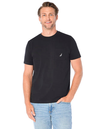 Nautica Men's Solid Crew Neck Short Sleeve T-Shirt