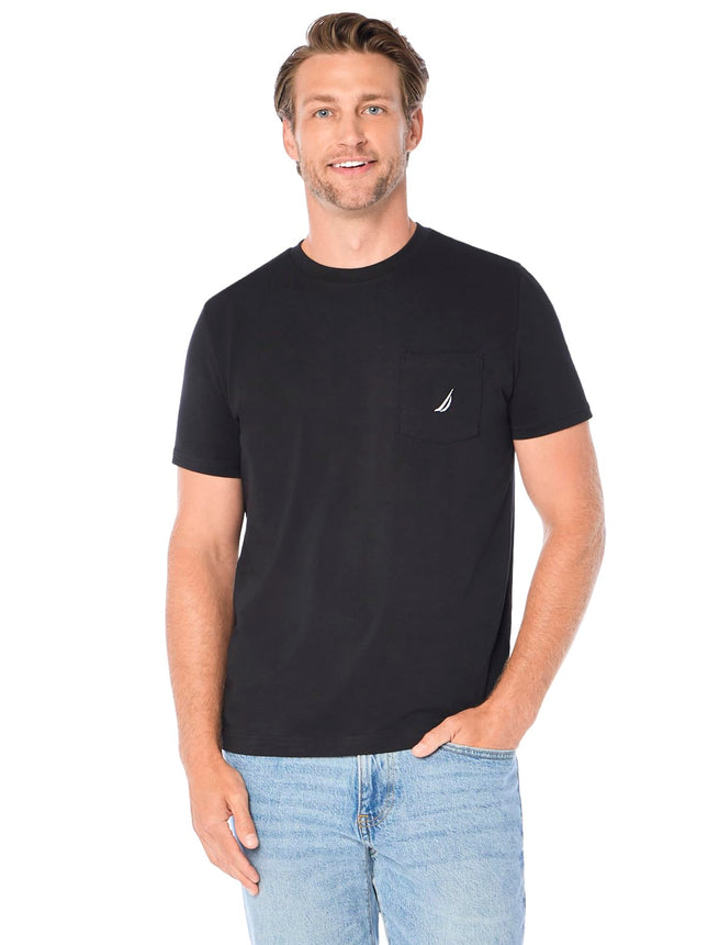 Nautica Men's Solid Crew Neck Short Sleeve T-Shirt